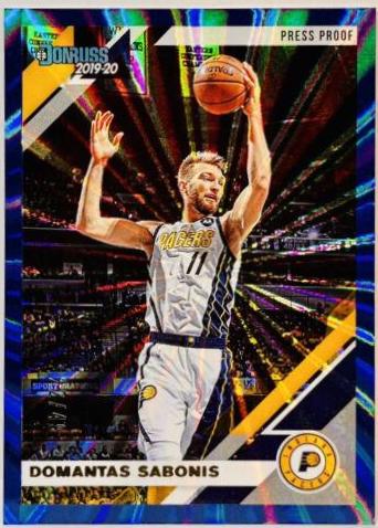 Domantas Sabonis [Press Proof Blue Laser] #83