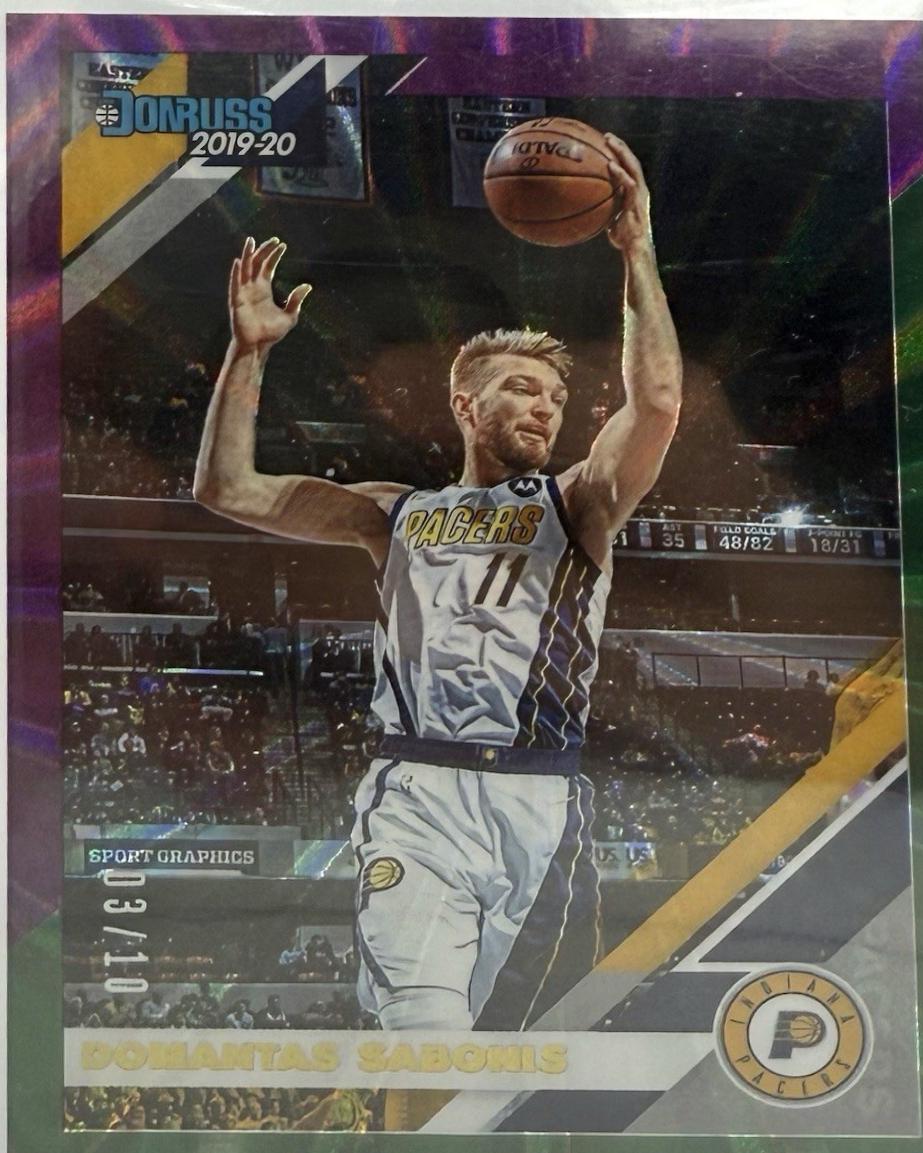 Domantas Sabonis [Purple, Green Laser] #83