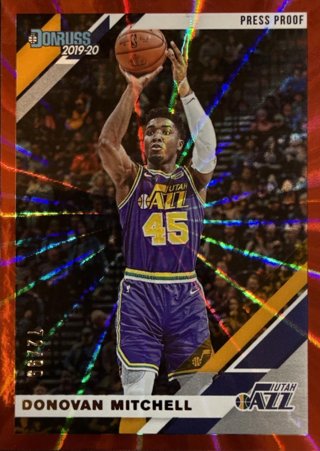 Donovan Mitchell [Press Proof Red Laser] #193