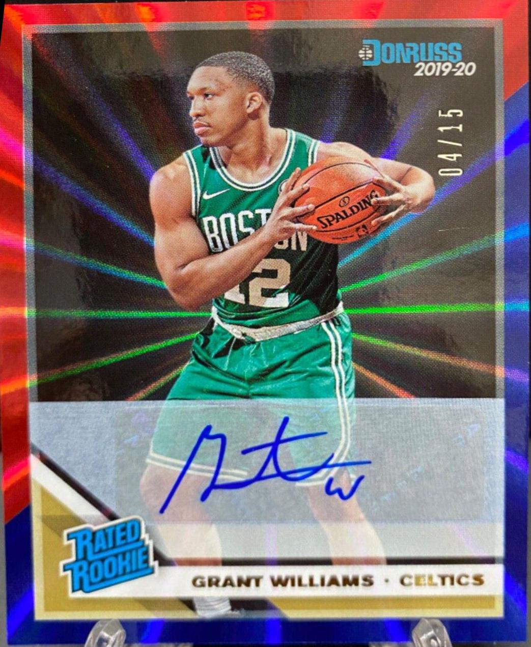 Grant Williams [Signature Red, Blue Laser] #221