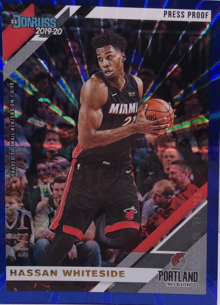 Hassan Whiteside [Press Proof Blue Laser] #110