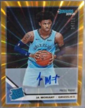 Ja Morant [Signature Press Proof Gold Laser] #202