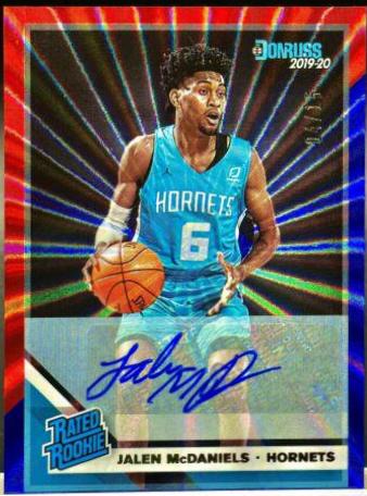 Jalen McDaniels [Signature Red, Blue Laser] #247