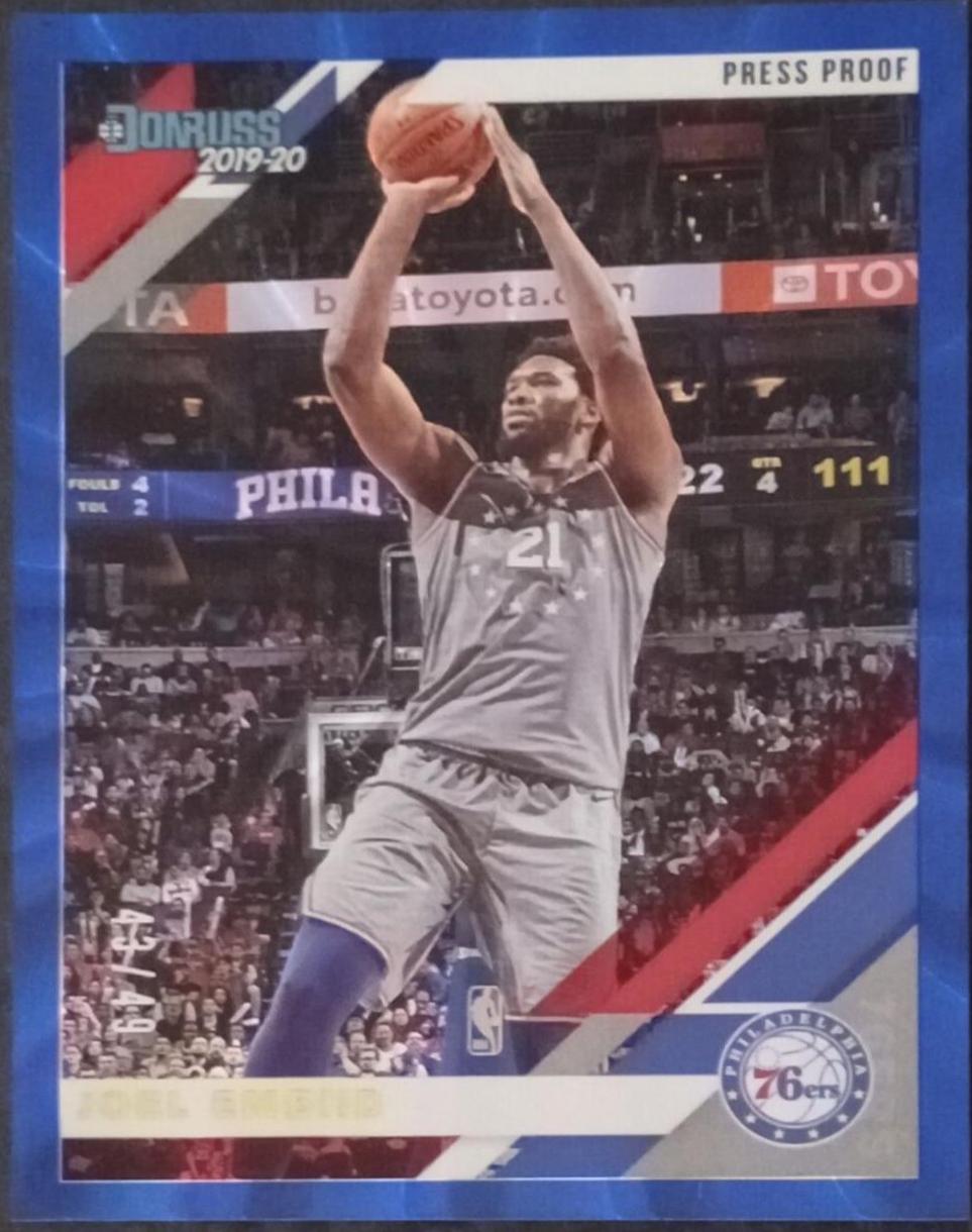 Joel Embiid [Press Proof Blue Laser] #153