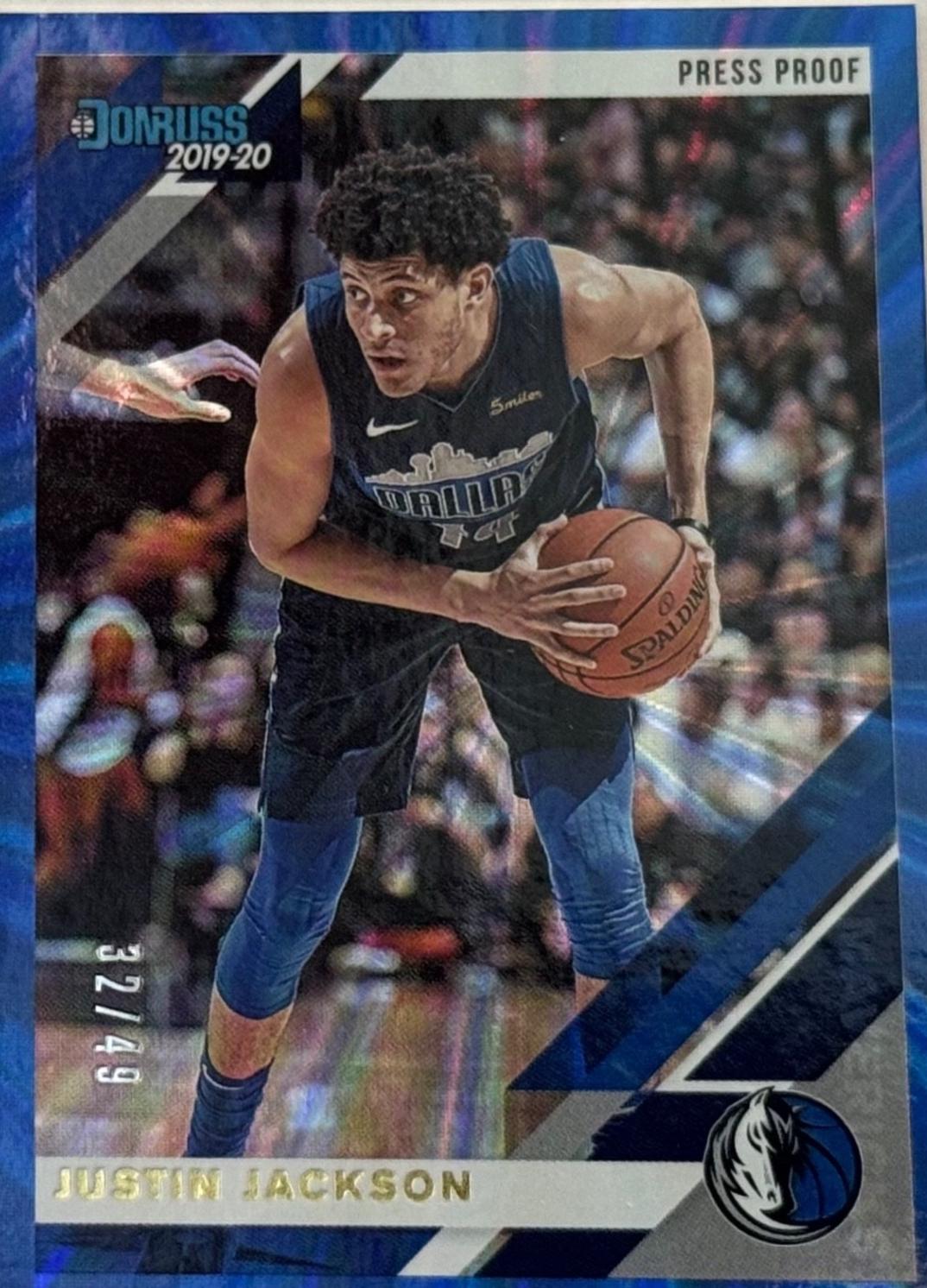 Justin Jackson [Press Proof Blue Laser] #48