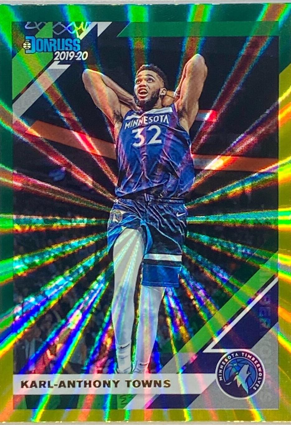 Karl Anthony Towns [Green, Yellow Laser] #123
