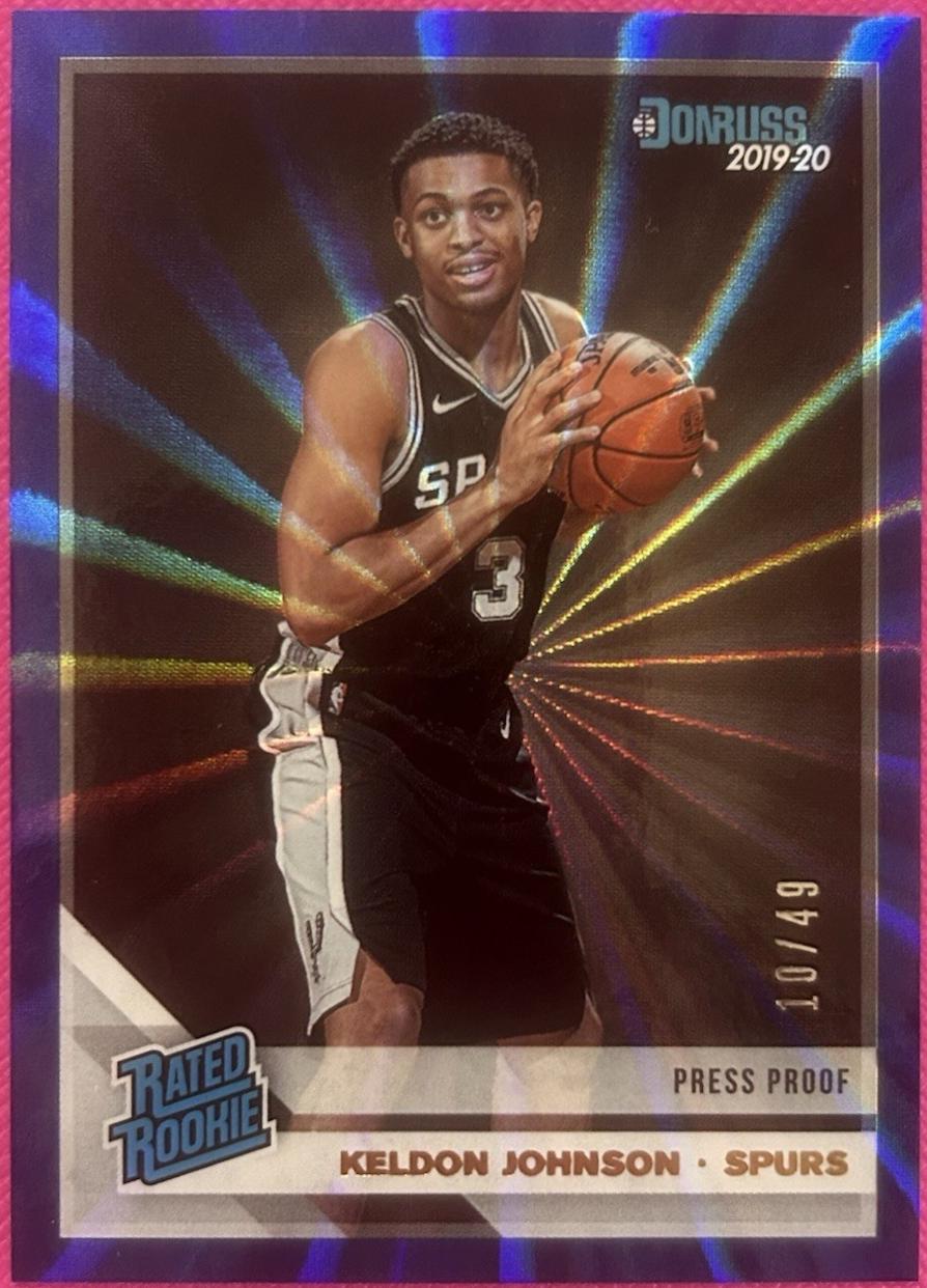 Keldon Johnson [Press Proof Blue Laser] #227