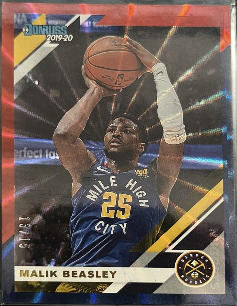 Malik Beasley [Red, Blue Laser] #52