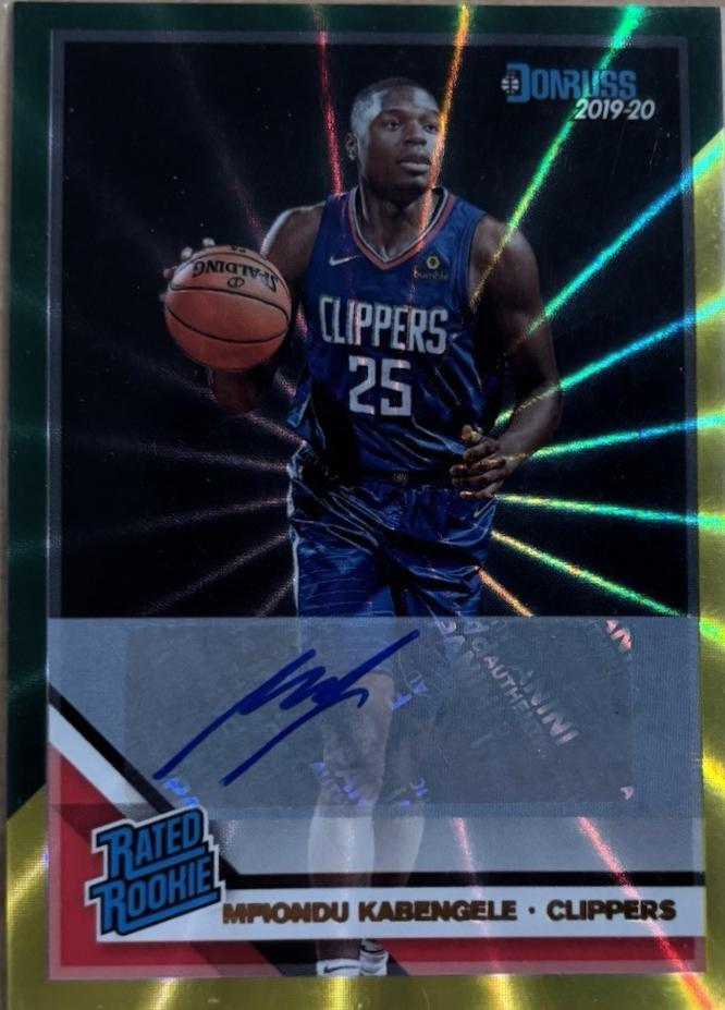 Mfiondu Kabengele [Signature Green, Yellow Laser] #225