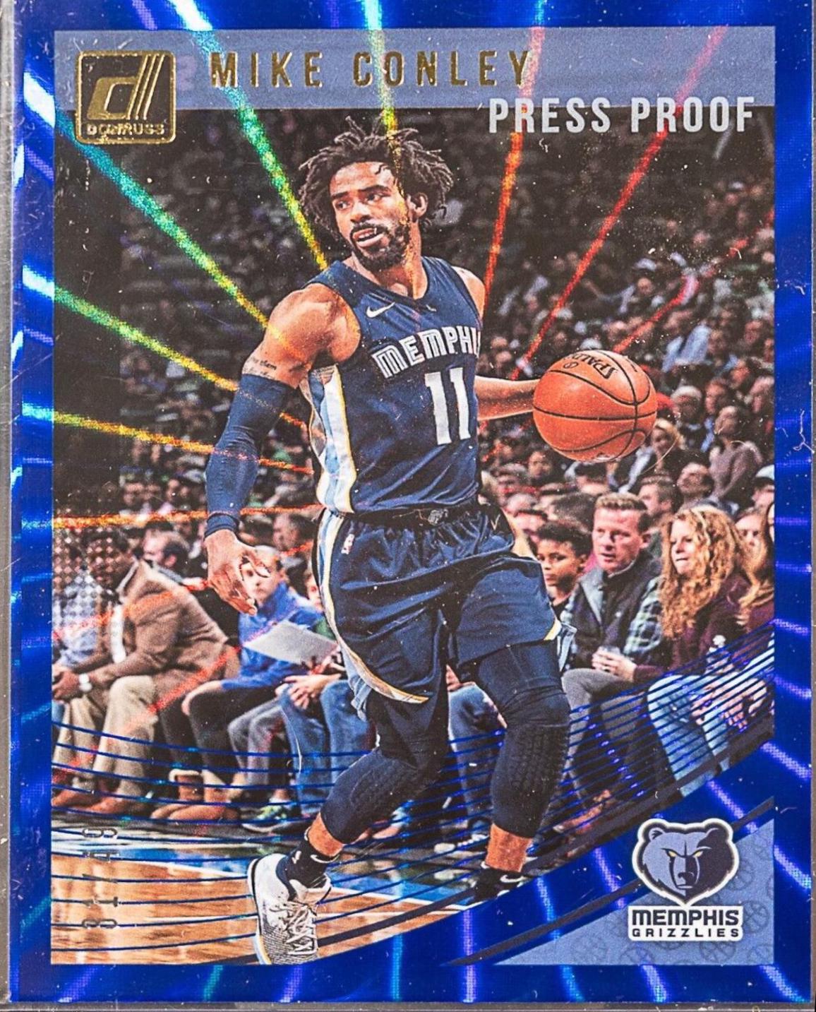 Mike Conley [Press Proof Blue Laser] #97