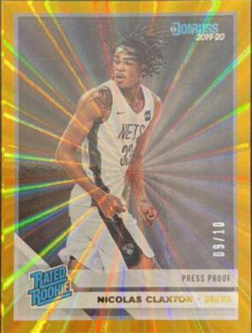 Nicolas Claxton [Press Proof Gold Laser] #229