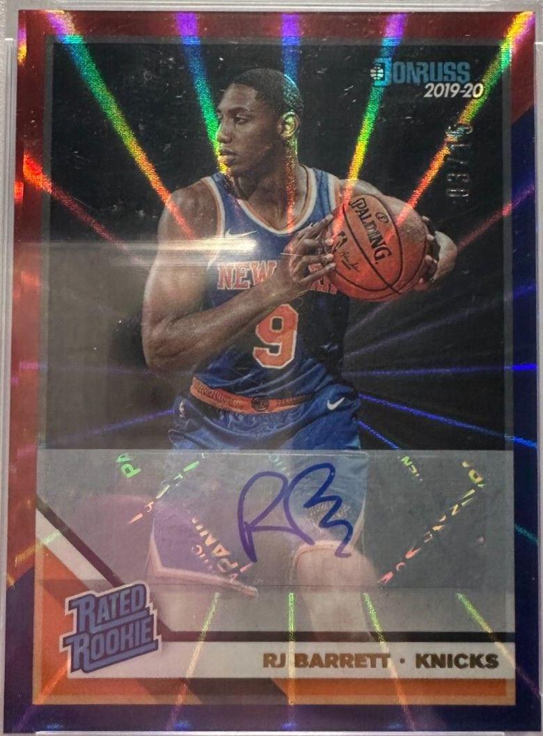 RJ Barrett [Signature Red, Blue Laser] #203