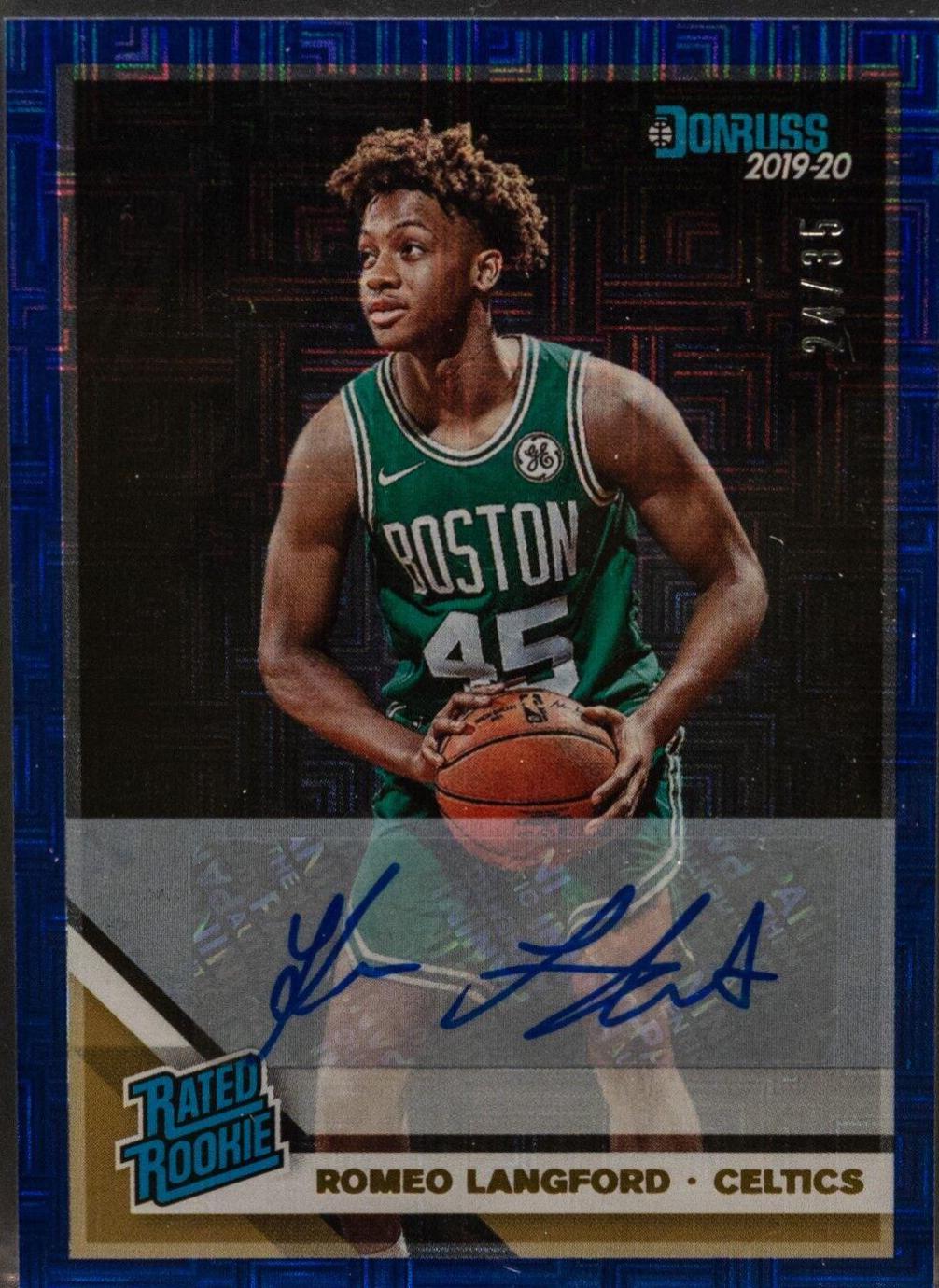 Romeo Langford [Signature Blue Infinite] #213