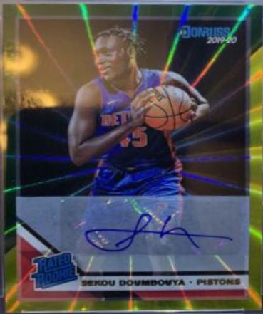 Sekou Doumbouya [Signature Green, Yellow Laser] #214