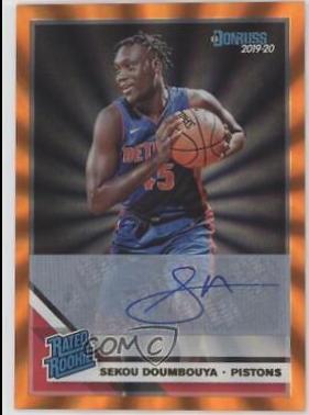 Sekou Doumbouya [Signature Orange Laser] #214