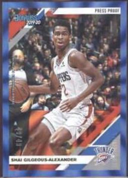 Shai Gilgeous Alexander [Press Proof Blue Laser] #86