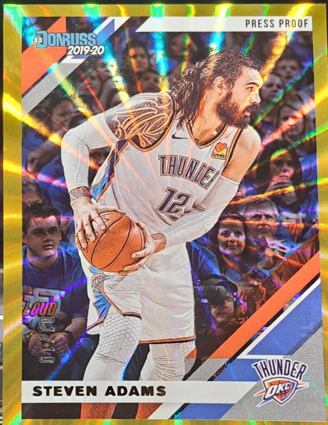 Steven Adams [Press Proof Gold Laser] #139