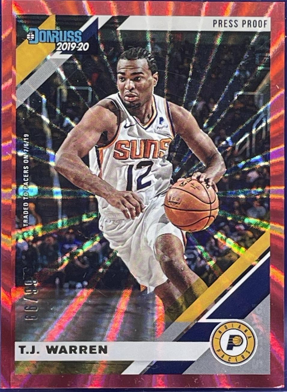 T. J. Warren [Press Proof Red Laser] #44
