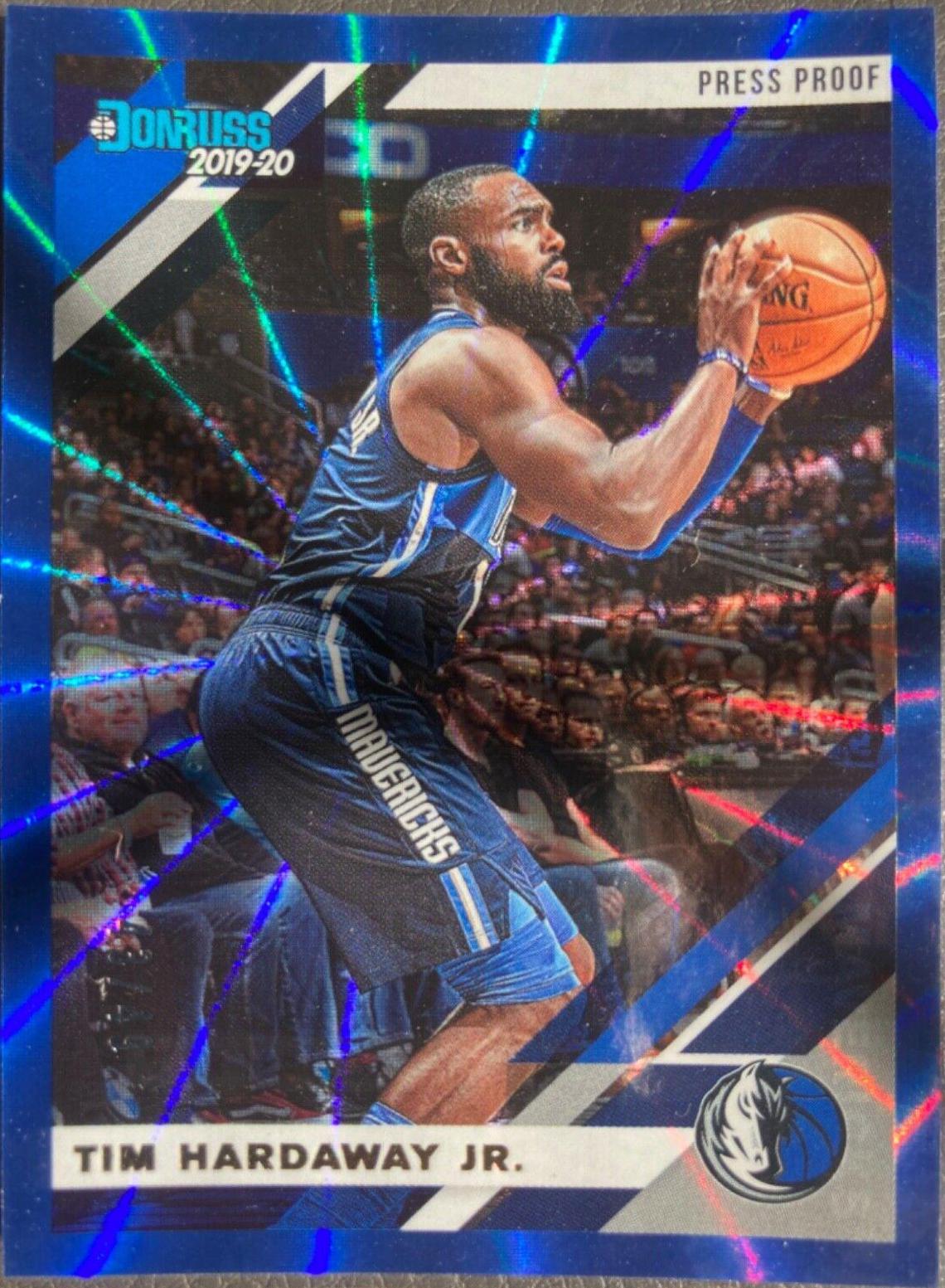 Tim Hardaway Jr. [Press Proof Blue Laser] #47