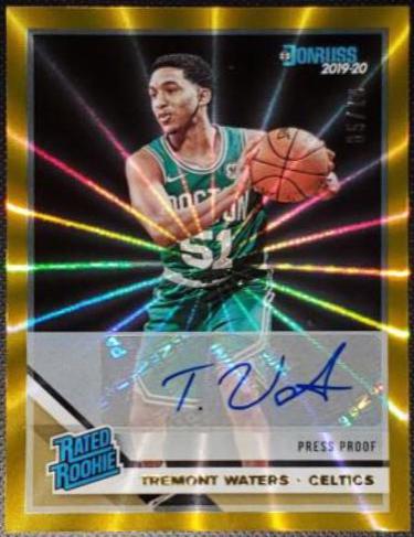 Tremont Waters [Signature Press Proof Gold Laser] #244