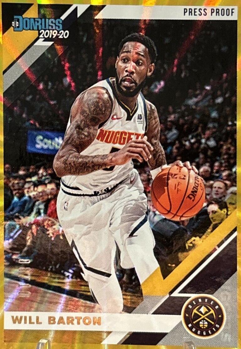 Will Barton [Press Proof Gold Laser] #51