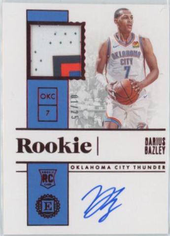 Darius Bazley [Jersey Autograph Red] #210
