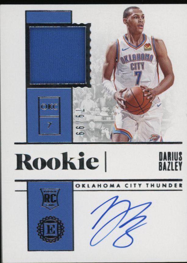 Darius Bazley [Jersey Autograph] #210
