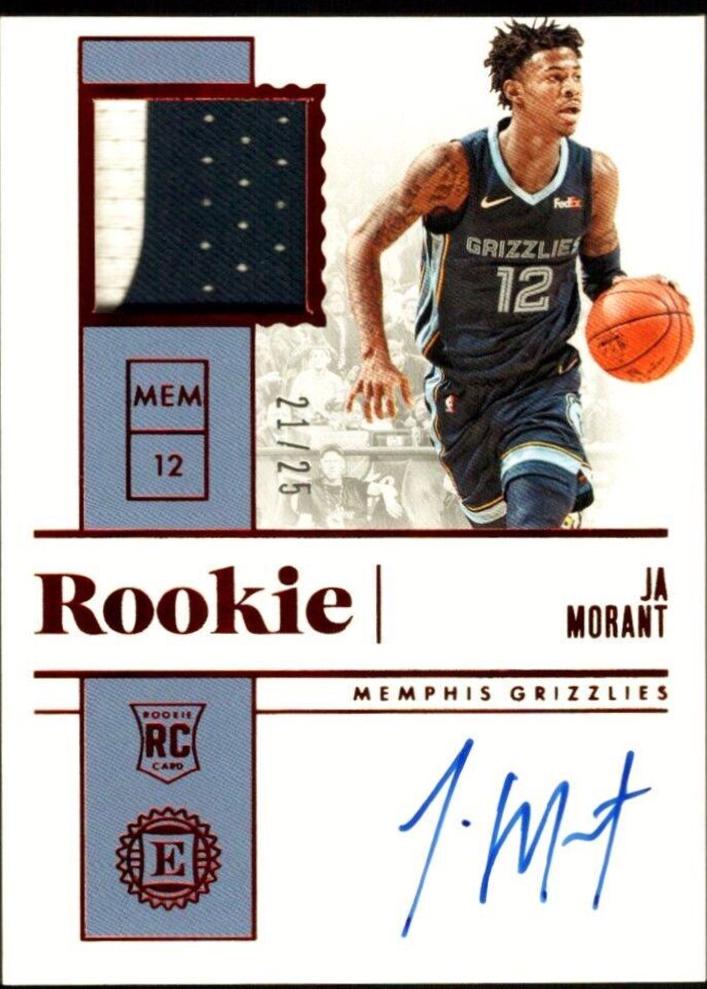 Ja Morant [Jersey Autograph Red] #201