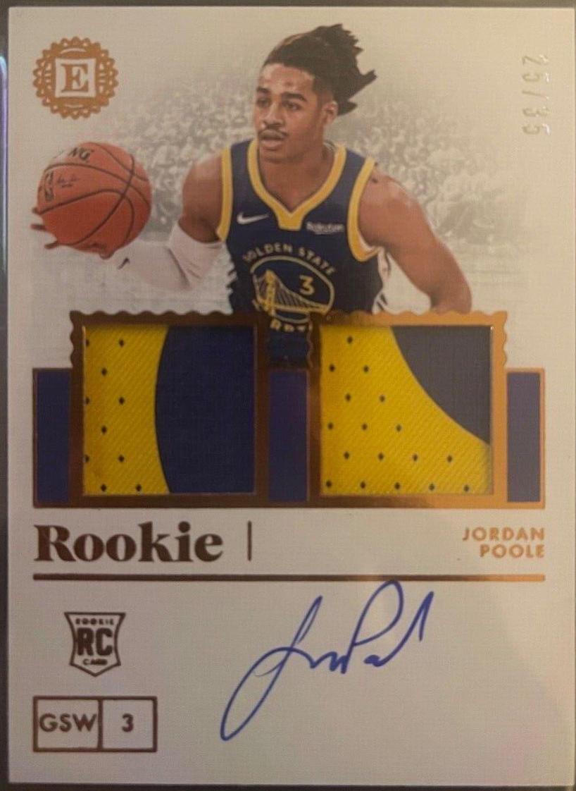Jordan Poole [Dual Jersey Autograph Bronze] #251