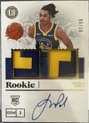 Jordan Poole [Dual Jersey Autograph Gold] #251