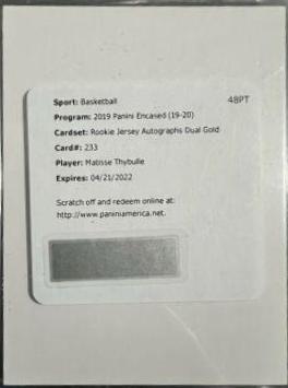 Matisse Thybulle [Dual Jersey Autograph Gold] #233
