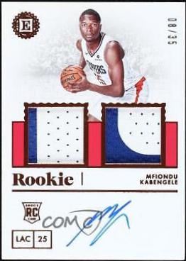 Mfiondu Kabengele [Dual Jersey Autograph Bronze] #266