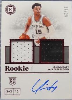 Quinndary Weatherspoon [Dual Jersey Autograph Red] #263