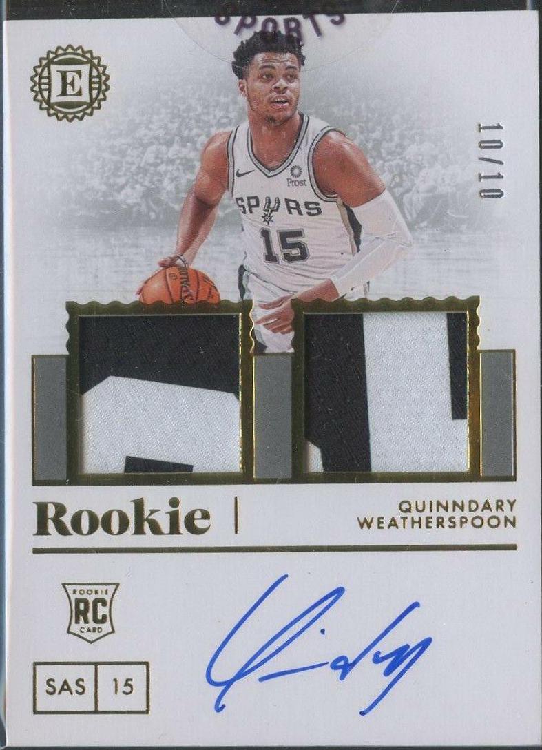 Quinndary Weatherspoon [Dual Jersey Autograph] #263