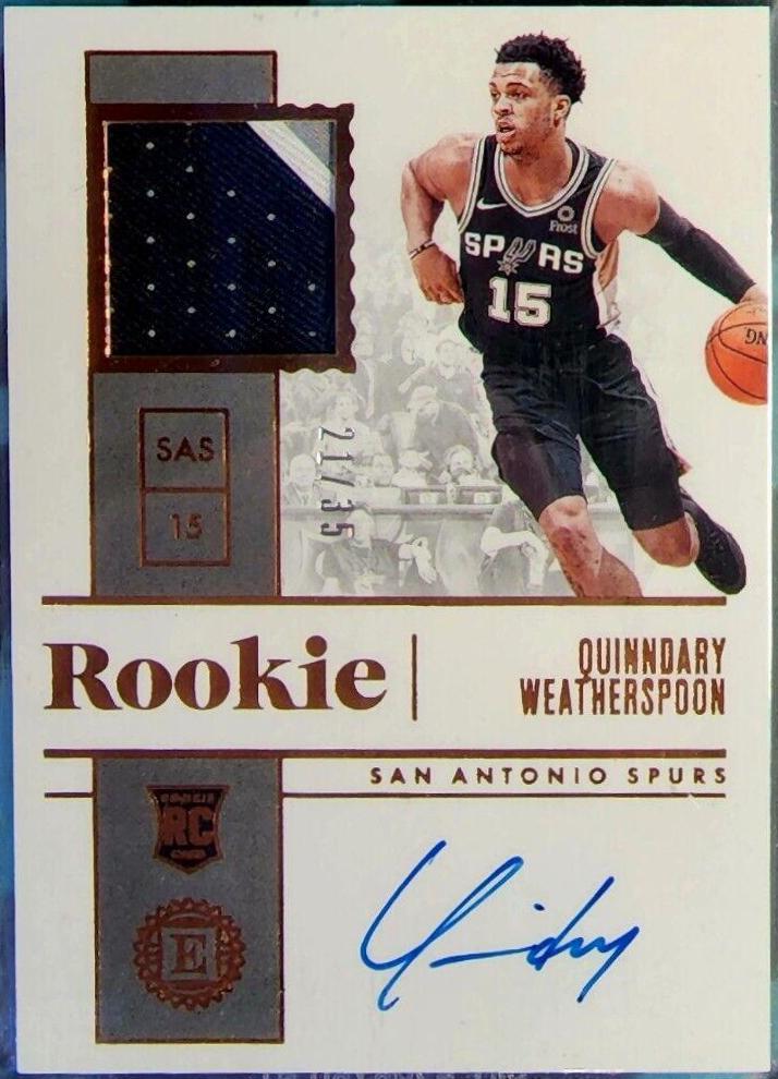 Quinndary Weatherspoon [Jersey Autograph Bronze] #218