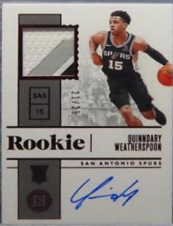 Quinndary Weatherspoon [Jersey Autograph Red] #218