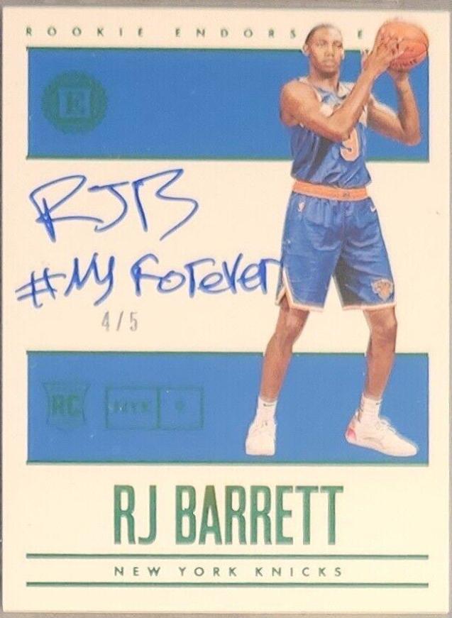 RJ Barrett [Autograph Green] #188