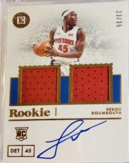 Sekou Doumbouya [Dual Jersey Autograph Bronze] #238