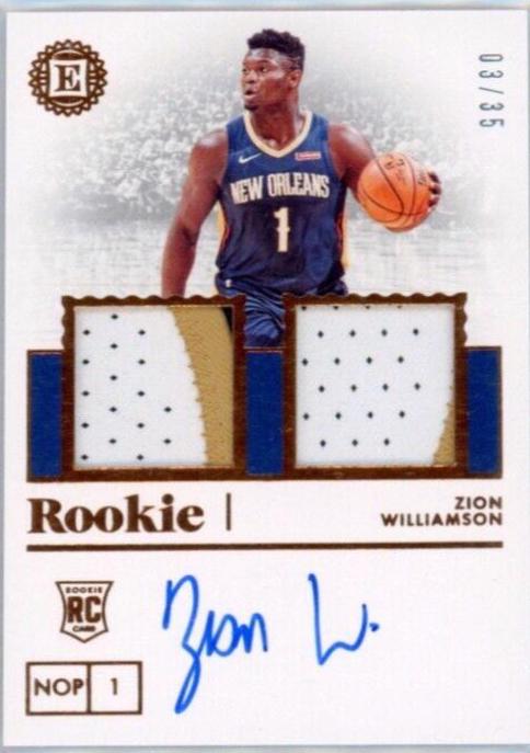 Zion Williamson [Dual Jersey Autograph Bronze] #272