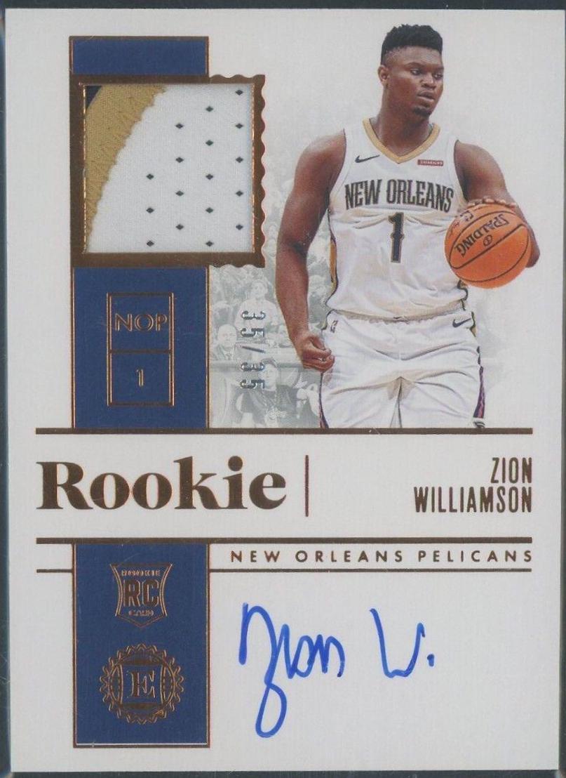 Zion Williamson [Jersey Autograph Bronze] #191