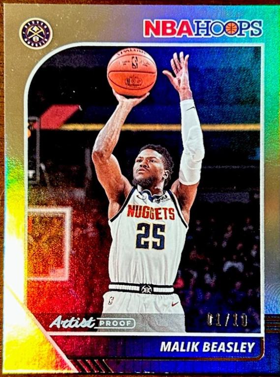 Malik Beasley [Gold Artist Proof] #49