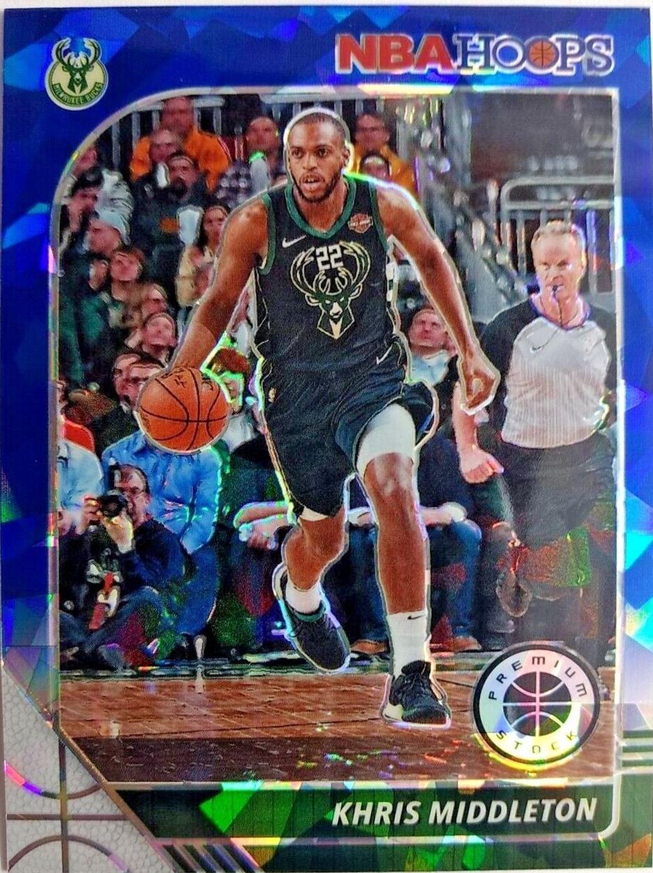 Khris Middleton [Blue Cracked Ice] #107