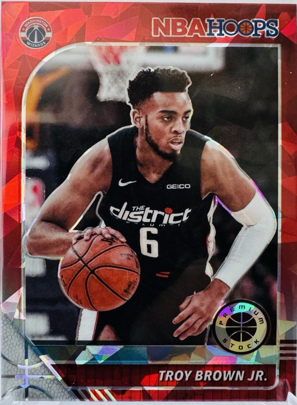 Troy Brown Jr. [Red Cracked Ice] #194