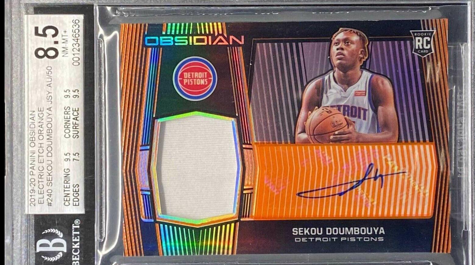 Sekou Doumbouya [Jersey Autograph Orange] #240