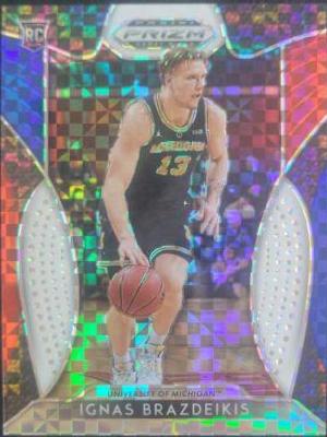 Ignas Brazdeikis [Red, White, Blue Prizm] #48