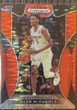 Jalen McDaniels [Orange Pulsar Prizm] #54