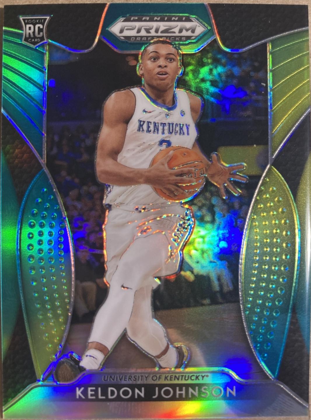 Keldon Johnson [Green, Yellow Prizm] #93