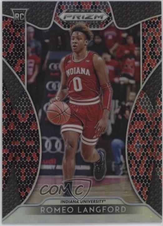 Romeo Langford [Red & Black Snake Skin Prizm] #16