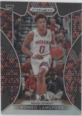 Romeo Langford [Red & Black Snake Skin Prizm] #80