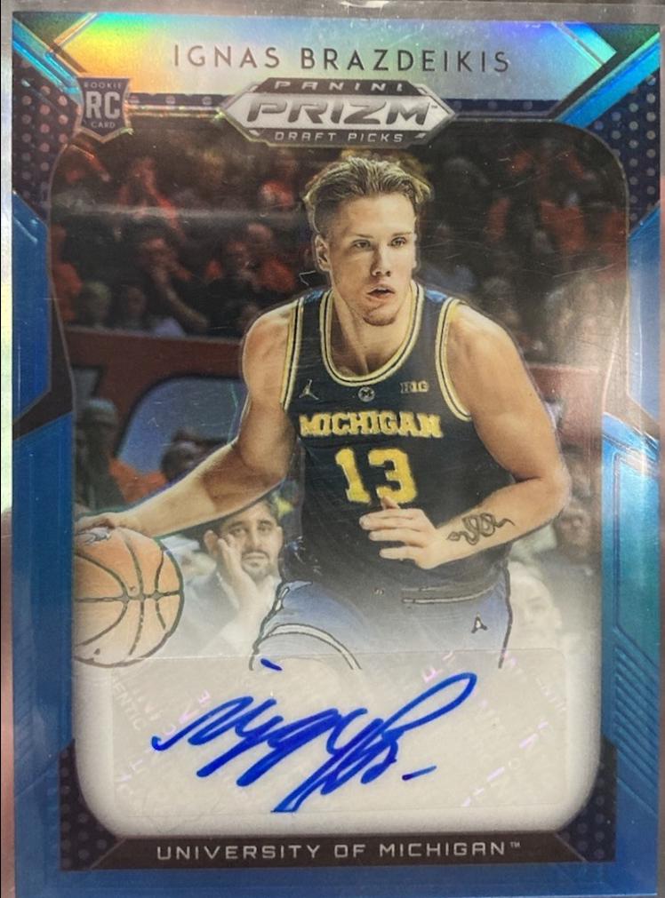 Ignas Brazdeikis [Carolina Blue Prizm] #47